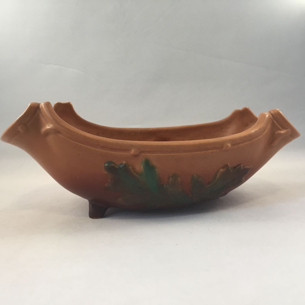Acorn and Oak Ceramic Pottery Vase