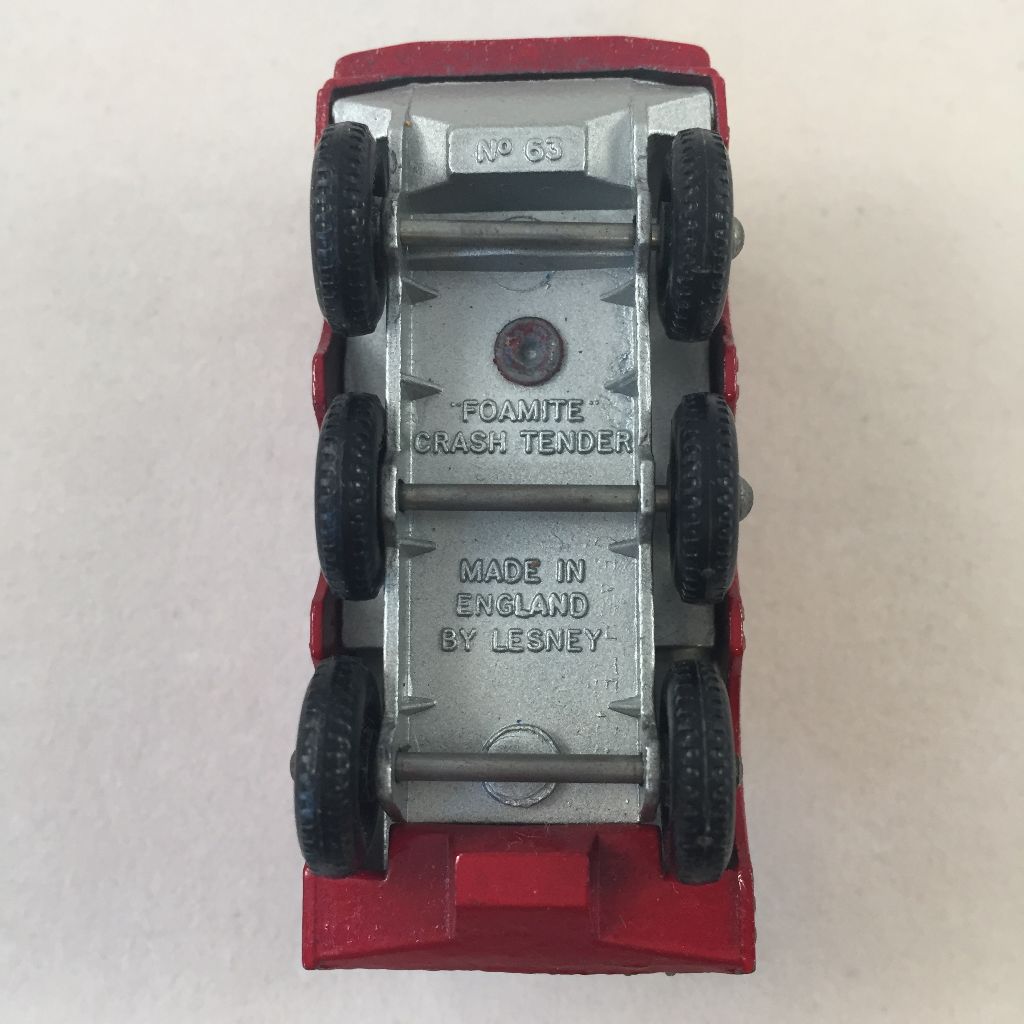 1960’s Matchbox Lesney No. 63 Foamite Airport Crash Tender Truck Diecast