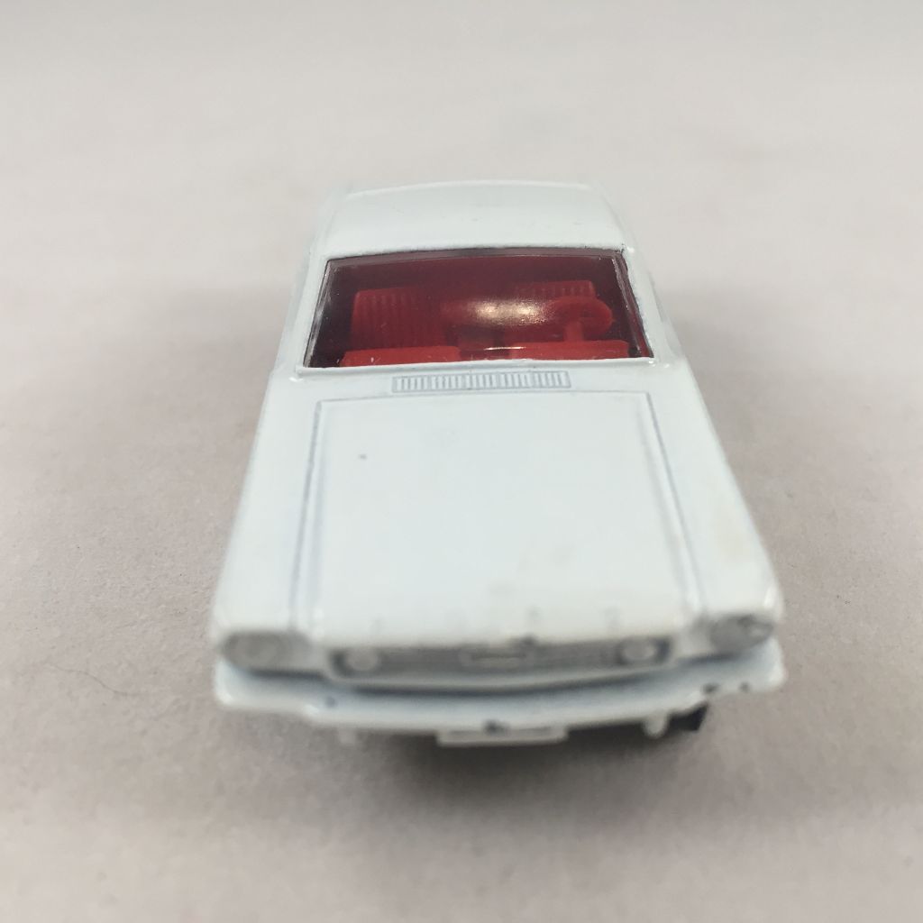 1960’s Matchbox Lesney Ford Mustang Fastback No.8 White, Red Interior